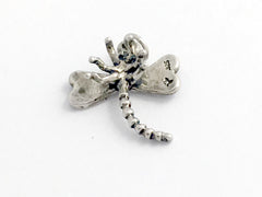 Sterling Silver sweet 3-D Dragonfly charm or pendant- dragonflies, insect,