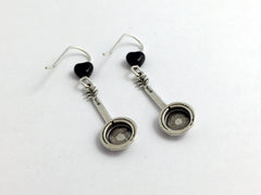 Sterling Silver Banjo dangle Earrings -Banjos, music, musician, Bluegrass,folk