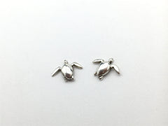 Sterling Silver sea turtle stud earrings-turtles, baby, marine, leatherback,