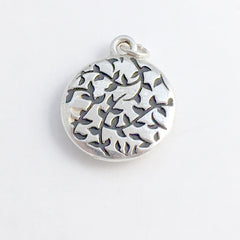 Pewter frame, seashore print, sterling silver tiny starfish pendant-resin, beach