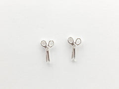 Sterling silver tiny scissor stud earrings- scissors, hair dresser, stylist, cosmetologist, artist