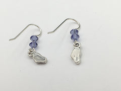 Sterling silver tiny ear dangle earrings-Ears,audiology, audiologist, Doctor,ENT
