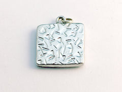 Pewter frame, glitter paper, sterling silver shamrock pendant-resin, St Patrick