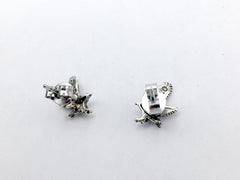 Sterling Silver & Surgical Steel flying eagle stud earring- bird of prey, eagles