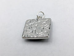 Pewter with Sterling Silver Turtle & shell print pendant-resin, turtles,tortoise
