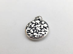 Rd Pewter Transgender flag & sterling silver Claddagh pendant-resin,Pride,LGBTQ