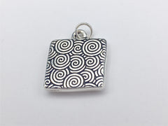 Pewter frame with mortar and pestle & sterling silver tiny heart pendant-resin, RX, Pharmacist