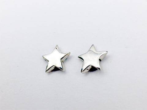 Sterling silver Star stud earrings-celestial, astronomy, stars, 10mm, studs