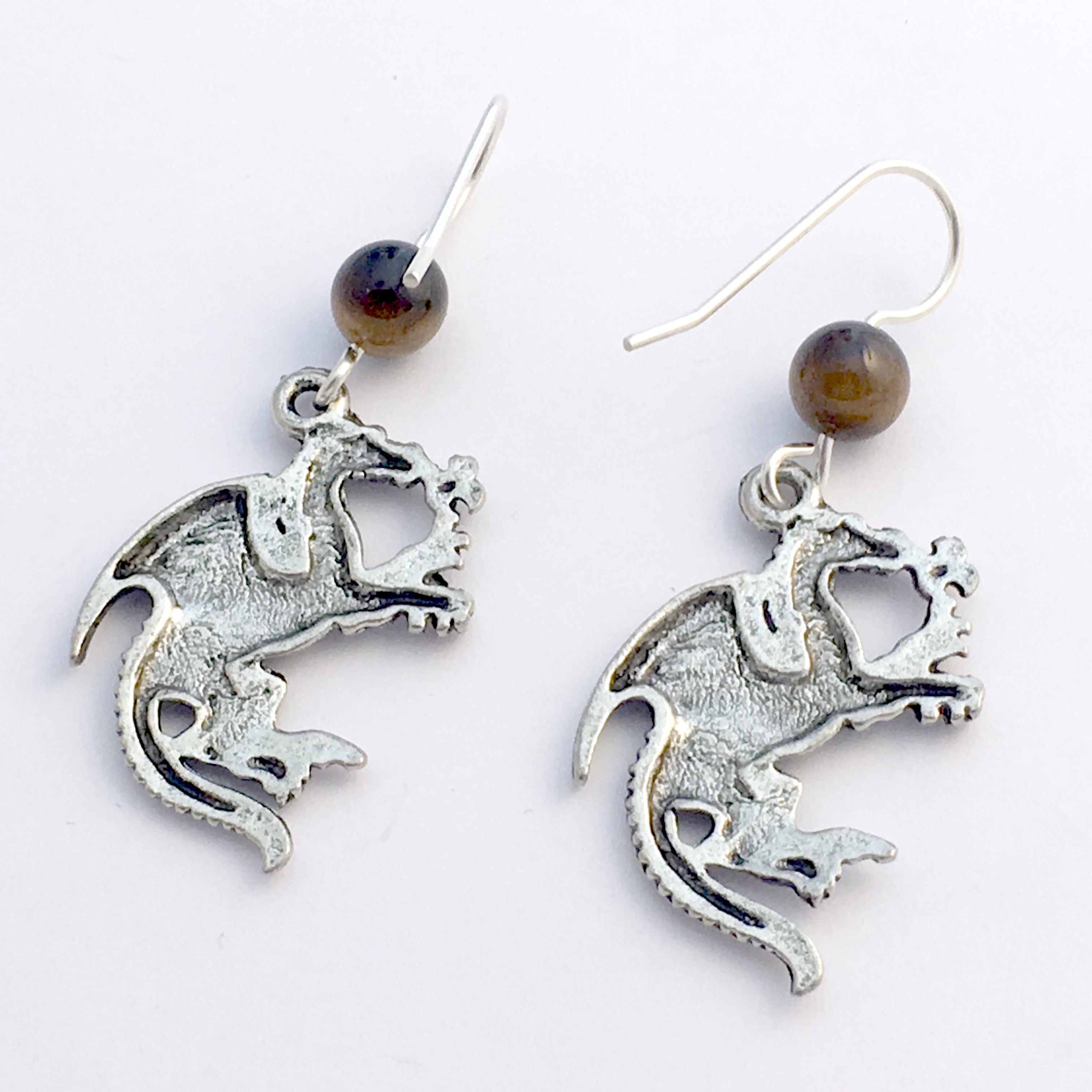 Pewter dangle earrings deals