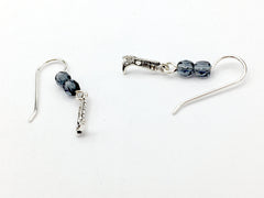 Sterling Silver Tiny Cowboy  boot dangle earrings-horse, cowgirl, boots