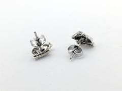 Sterling Silver and Surgical Steel Koala bear and joey stud earrings- baby,bears