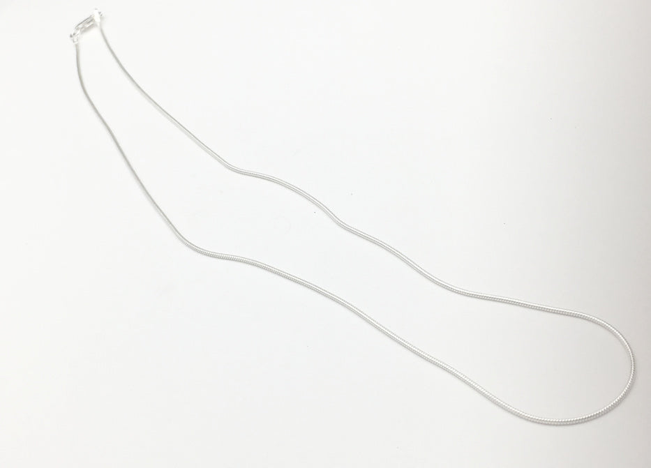 18 inch sterling silver unseamed 1.4 mm  snake chain - Made In Italy, necklace