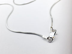 18 inch sterling silver unseamed 1.4 mm  snake chain - Made In Italy, necklace