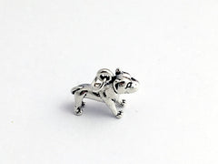 Sterling Silver  3-D pit bull dog  charm or pendant- dogs, terrier, American,