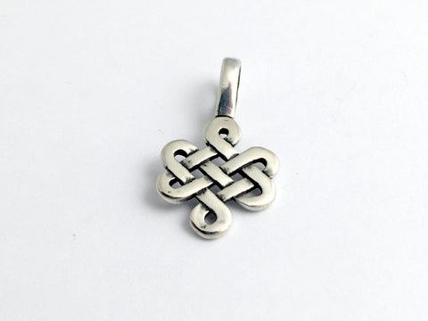 Sterling Silver Celtic Knot pendant , Knots,  Endless, 1  inch long