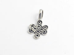 Sterling Silver Celtic Knot pendant , Knots,  Endless, 1  inch long