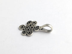 Sterling Silver Celtic Knot pendant , Knots,  Endless, 1  inch long