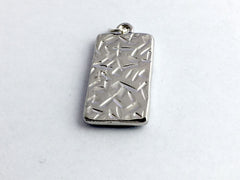 Pewter frame pendant w/ sterling silver safety pin-resin,safe ally-prayers, hugs
