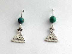 Sterling silver Tipi, Teepee, Tepee, Turquoise, Native, Plains, Shelter