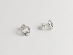 Sterling Silver small Claddagh stud Earrings- Irish, Celtic, Ireland, claddaghs
