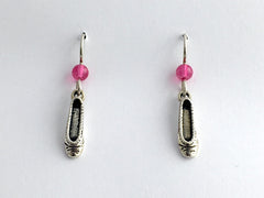 Sterling Silver Ballet slipper  dangle earrings--dance,  shoes, shoe, dancer