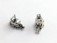 Sterling Silver and Surgical Steel tiny lobster stud earrings-ocean, crustacean