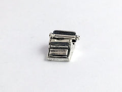 Sterling Silver 3-D typewriter charm-moveable, writer, type, author, secretary