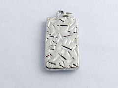 Pewter frame pendant w/ sterling silver heart-resin,Semper Fi,Flags, Music,March