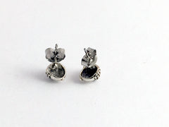 Sterling Silver & Surgical Steel acorn stud earrings-acorns, oak, tree, fall,