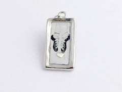 Pewter Frame with Irish Dance soft shoes and sterling silver heart print pendant-resin, Feis,