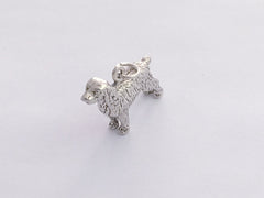 Sterling Silver 3-D Spaniel dog charm or pendant- Spaniels, dogs, Water, Field