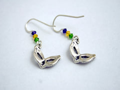 Sterling silver Mask dangle Earrings-Drama-Mardi Gras, Carnival,New Orleans,Halloween