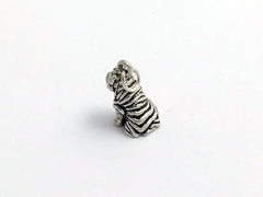 Sterling Silver sitting Shar pei dog charm or pendant- Shar-pei,dogs, Sharpei