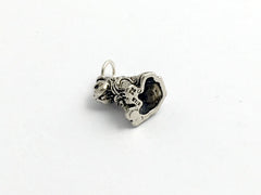 Sterling Silver sitting Shar pei dog charm or pendant- Shar-pei,dogs, Sharpei