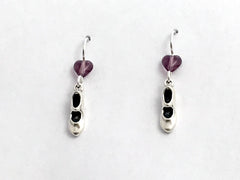 Sterling Silver tap shoe dangle earrings- shoes, dance, dancing, dancer, jazz