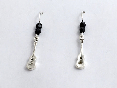 Sterling Silver Ukulele dangle Earrings-music, musician, Hawaii, Ukuleles, Uke