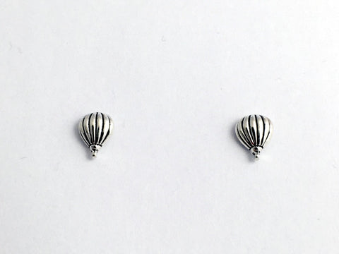 Sterling Silver and Surgical Steel Small Hot Air Balloon stud earrings- Balloons