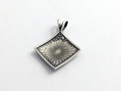 Sterling Silver Celtic Knot Cross with Circle pendant ,  1 inch long