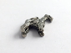 Sterling Silver 3-D  Schnauzer dog charm or pendant- Schnauzers, dogs, canine