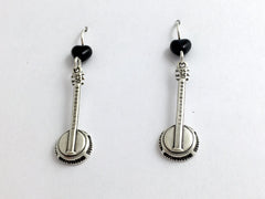 Sterling Silver Banjo dangle Earrings -Banjos, music, musician, Bluegrass,folk